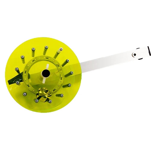 (1)-Green Northern Lights Ice Fishing Lighted Rattle Reel