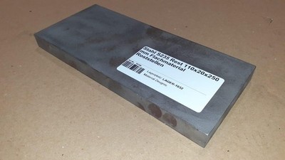 (193,60 EUR/m) Stahl S235 Rest 110x20x250 mm Flachmaterial Roststellen