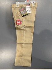 Dickies Boys Extra Pocket Pants Slim Fit Size 5 Khaki Adjustable Waistband