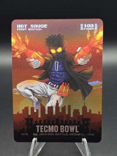 Hot Sauce Tecmo Bowl Bo Jackson Battle Arena Fire S249 1st Edition