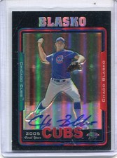2005 Topps Chrome CHADD BLASKO Black Refractor Autograph Rookie #223 CUBS /200