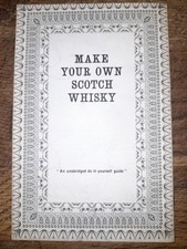 MAKE YOUR OWN SCOTCH WHISKY rare booklet Rowland Emett Printed Belfast 1950s