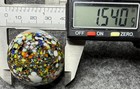 Handmade Marble - Lutz ( Spotted Onion Skin Guinea ) 1  1/2 + Inches (z36) — photo 5