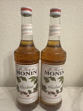 Monin Premium Flavored syrup 25 oz Glass Bottles HAZEL NUT Pack Of 2