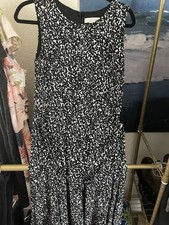 Christopher & Banks Polka Dot Sleeveless Stretchy Short Fit & Flare Dress Size 6