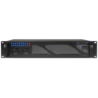 Technical Pro Professional 1000 Watts 2U 2-Channel DJ Power Amplifier Black