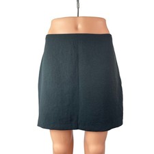Abercrombie  Fitch Women's Black High Waisted Straight Mini Skirt Skort Size M