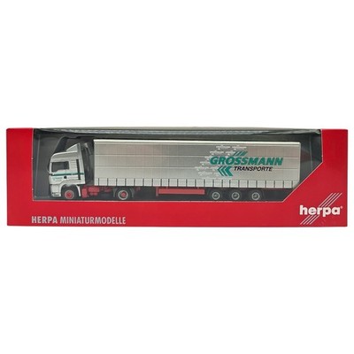Herpa 149198 MAN TG-A LX SZ Lowliner Sattelzug ''Grossmann'' Neu A103