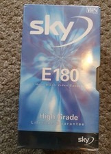 Sky VHS E180 3-Hour Blank Tapes, 3-Pack, New Sealed