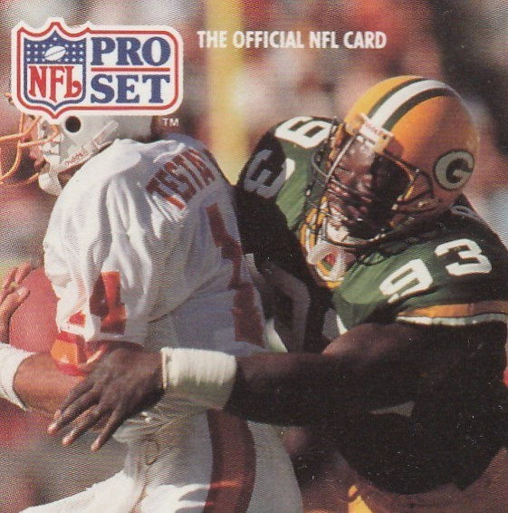 1991 Pro Set Robert Brown #93 Packers John A. Holmes Aces Virginia Tech Hokies