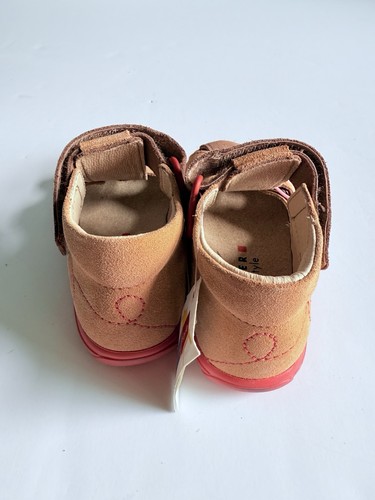 Richter Girls Leather Sandals Size 9.5 Toddler Coconut Sand Flower Accents New - Picture 6 of 9