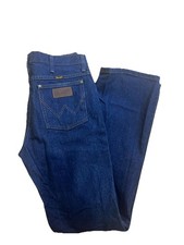 Vintage Wrangler Jeans Mens 32x34 36 Slim Fit Blue Dark Wash Denim 90s 36MWZPD