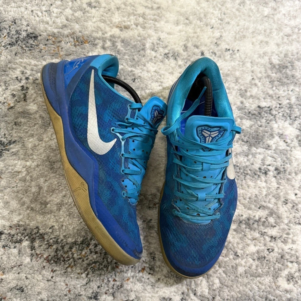 Nike Kobe 8 System Blue Coral Snake Basketball Shoes 555035-400
