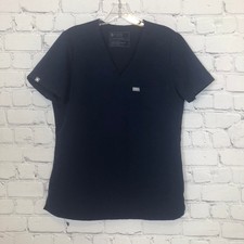 Figs Womens Navy Catarina Scrub Top Size S