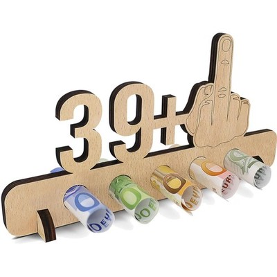Geburtstag Geldgeschenk Holz 40, 39+1, Jubiläum, Geschenk, Dekoration