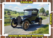 Metal Sign - 1918 Dodge Roadster 1 Oil Painting - 14x10
