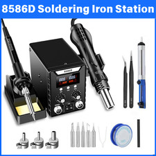 ESD 2 in 1 Soldering Rework Station 700W, Hot Air Gun & Digital Iron SMD Desolde
