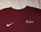 NICE Nike Burgundy Waffle Weave Long Sleeve Thermal Shirt Fordham Rams XL DV6750