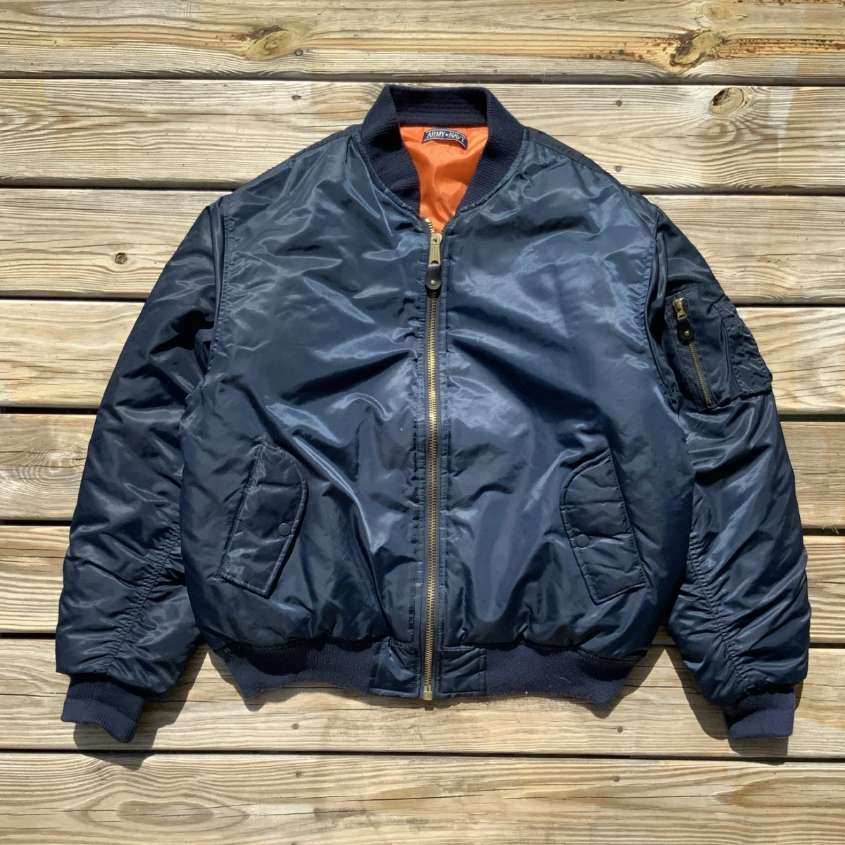 STONE  ネイビー MA-1ジャケット NAVY Blue Clothing for Men for sale | eBay