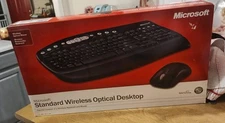 Microsoft Wireless Optical Desktop Keyboard & Mouse PC Mac PS2 USB