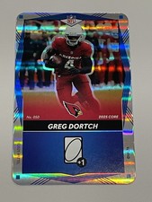 2025 UNO Elite Football Blue Foil #050 - Greg Dortch - Arizona Cardinals