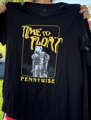 IT Chapter Two Pennywise Time to Float Graphic T-Shirt Black Men s 2XL