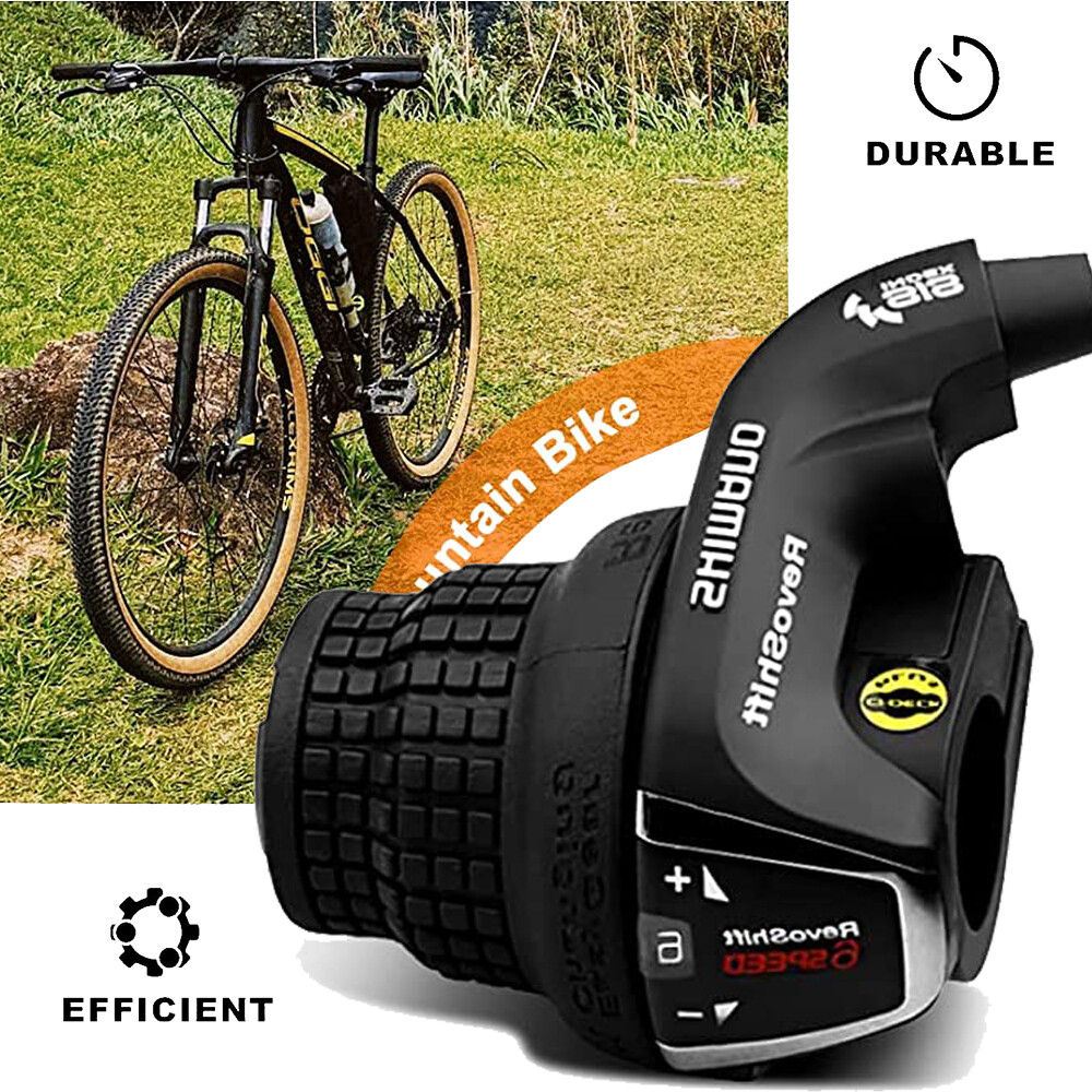 6 Speed Twist Grip Gear Shifter MTB Mountain Bike Shift Bike Cycle