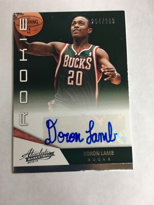 2012-13 Panini Absolute Doron Lamb #198 Numbered 254/399 Auto Rookie Rc