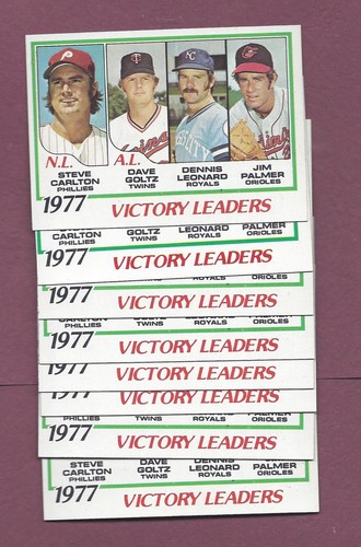 LOT OF 8 SHARP PACK FRESH 1978 TOPPS #205 VICTORY LEADERS CARLTON PALMER .99 SH