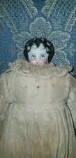 ANTIQUE CHINA HEAD DOLLHOUSE DOLL 7 1/2"