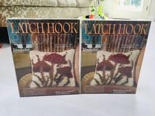 2 New Wonder Art Latch Hook Pillow Kit 15" Square