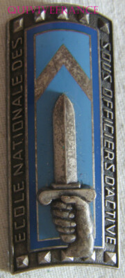 IN04160 - Abzeichen Ecole Nationale des Sub Officiers d Active, hellblau