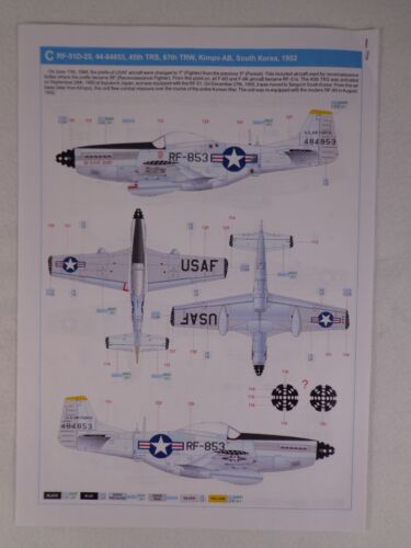 EDUARD 1:48 F-6D/RF-51 mit Special PE Pts & Extra Marking LTD EDT No.BFC103 - RARE - Bild 23 von 24