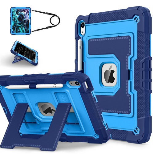 For iPad 11th 10th Gen 2025 A16 Case Kids Friendly Shockproof Stand Cover Strap - Picture 57 of 104