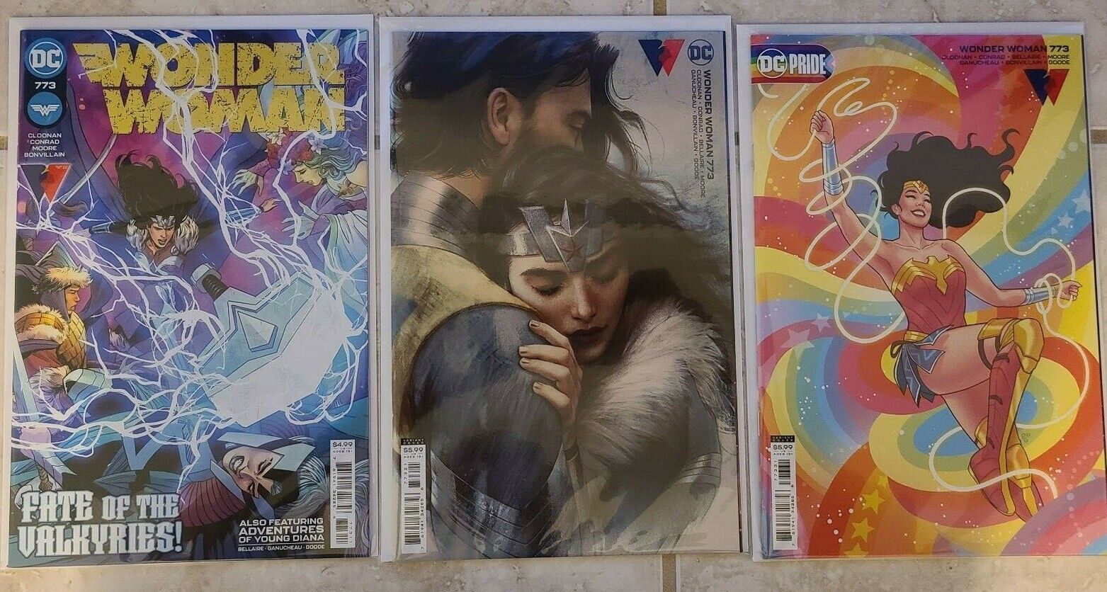 Wonder Woman Vol 5 #773 Cover A, B, C - B is Card Stock Variant NEW N/M+