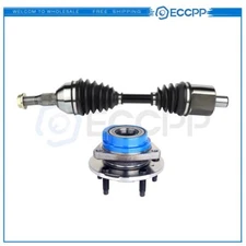 Front Left Side Wheel Hub Bearing & CV Axle Shaft For Chevrolet Impala 00-2008