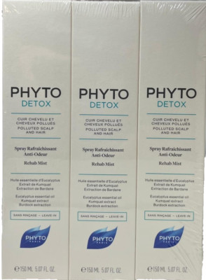 3 PHYTO DETOX Rehab Mist Leave In 5.07 oz ea NIB FACTORY SEALED (263)