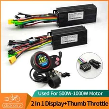 36V 48V Mountain Scooter Ebike LCD Display Panel Brushless Sine Wave Controller