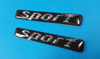 2 PCS 3D * SPORT * SIDE EMBLEM BADGES FOR MERCEDES BENZ W211 W212 W205 W204 W203