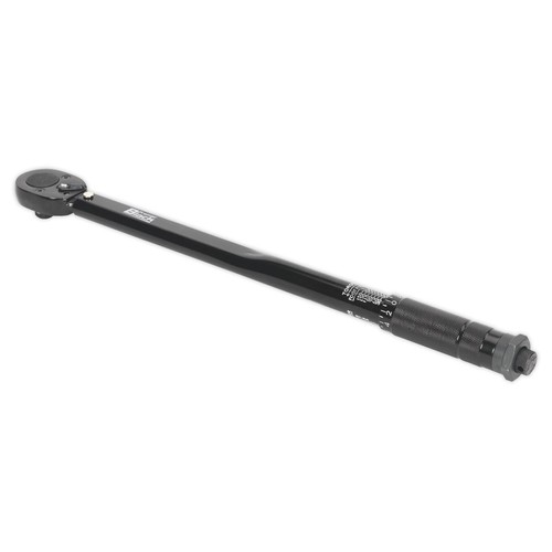 Sealey Drehmomentschlüssel schwarz 1/2" Dr Steckschlüssel kalibriert Mikrometer 27-204Nm Premier - Bild 2 von 5