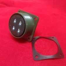 KUKDONG MS3102A-32-17S Circular MIL SPEC Connector Box mounting 4 Pin