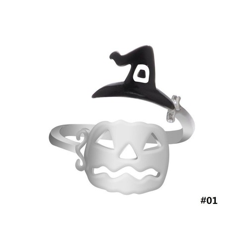 Fashion Halloween Adjustable Rings Metal Party Finger Ring Men Women Jewelry 1pc - Picture 16 of 17