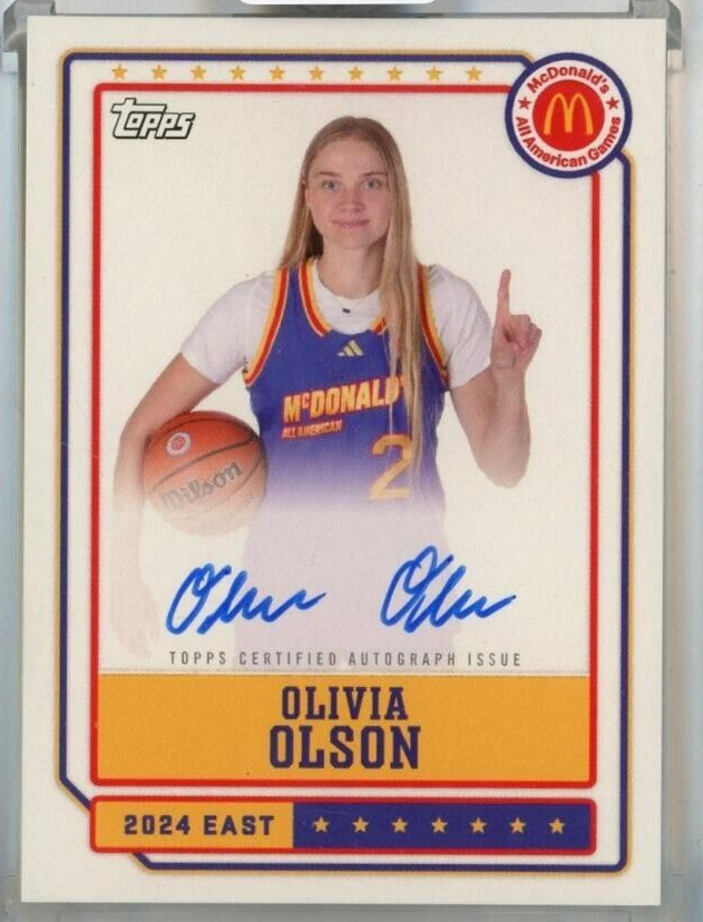 2024 Topps Chrome McDonald’s All American Olivia Olson Event Autograph #EA-OO