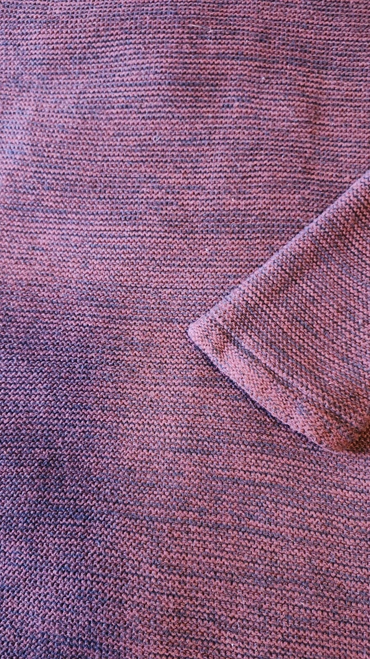 Selected Homme Sweater Men's Size Medium Slim Burgundy Crew Neck Cotton - Bild 3 von 4