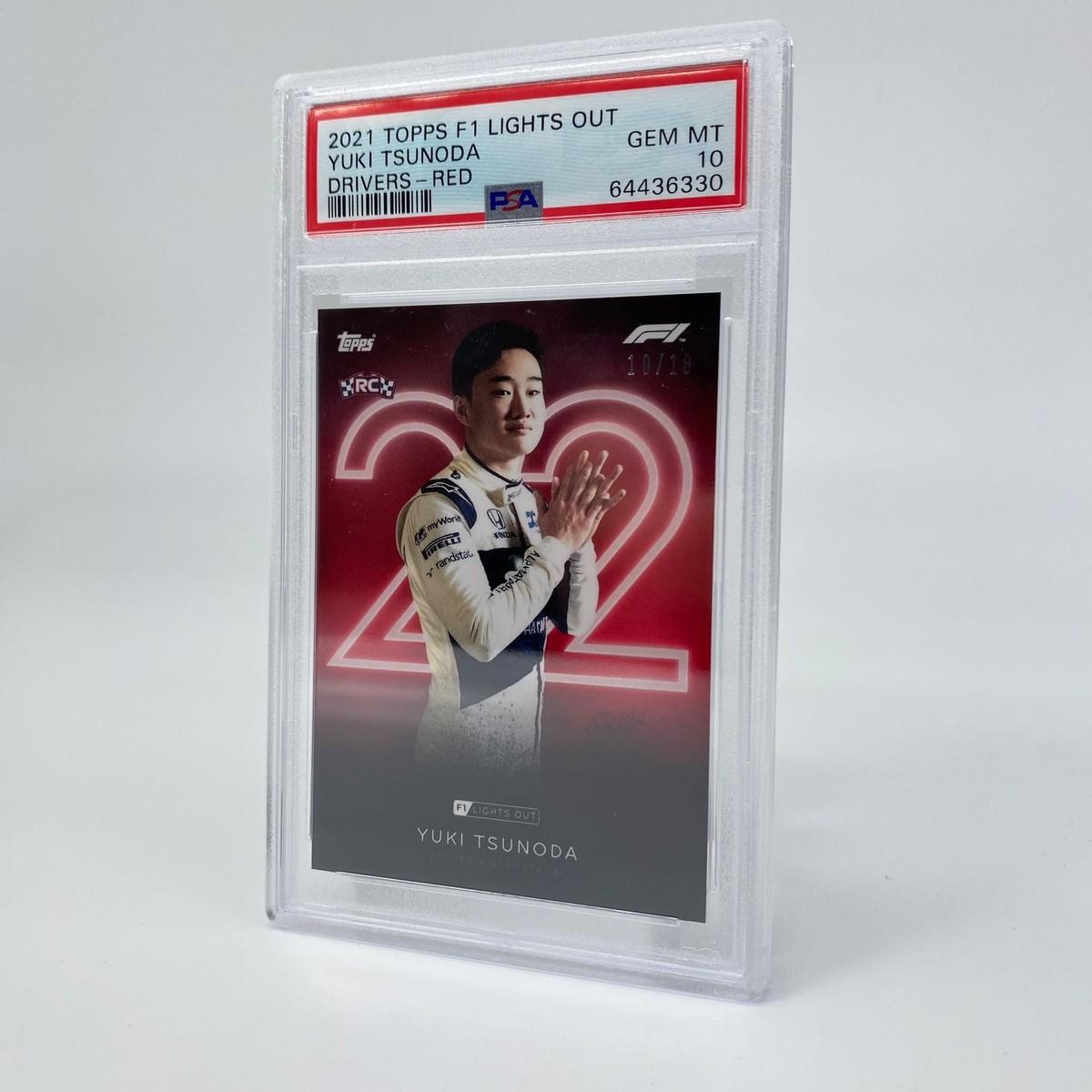 PSA 10 - /10 Yuki Tsunoda - Drivers - Rookie Card - Red - 2021