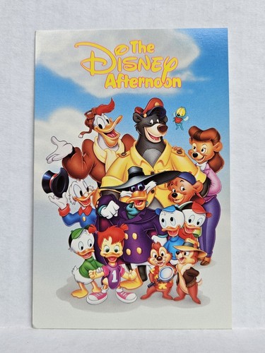 Vintage Postcard The Disney Afternoon Talespin Duck Tales Baloo TV Show Unposted
