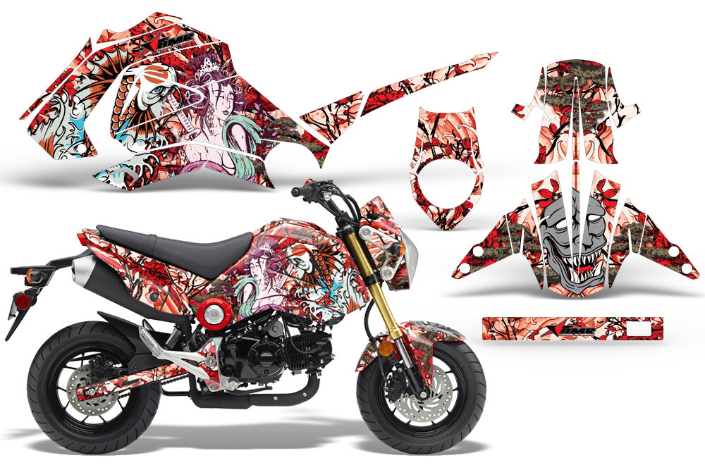 Dirt Bike Graphic Decals Stickers For Honda GROM 125 2013-2016