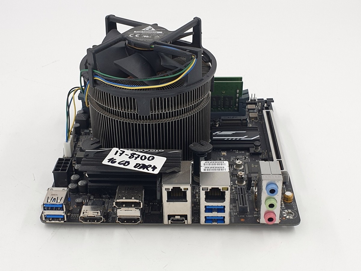 GYGABYTE H370N Motherboard intel i7-8700 CPU 16GB DDR4 RAM | eBay
