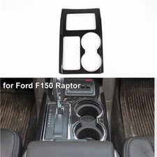 Console Gear Shift Panel Cover Trim Frame For Ford F150 2009-2014 Carbon Fiber