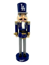 LOS ANGELES DODGERS FOCO NUTCRACKER DRUMMER CHRISTMAS 14" TALL